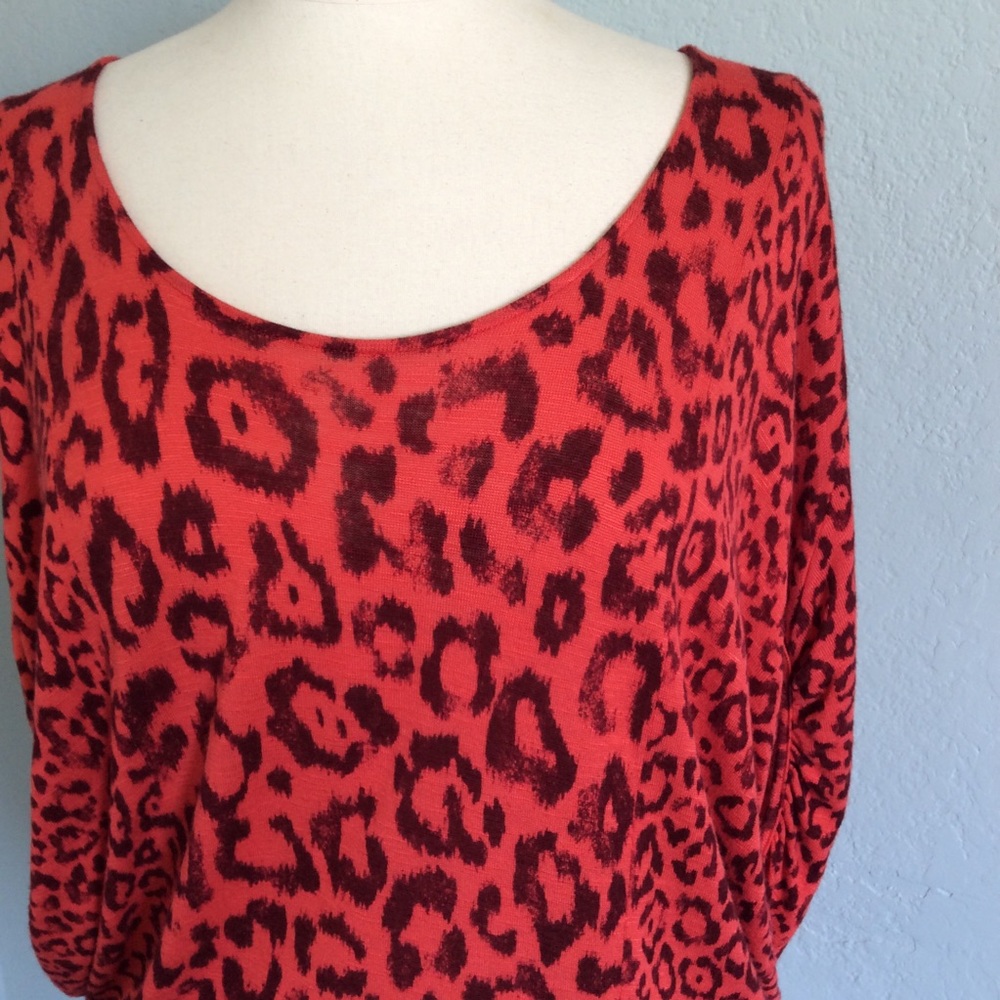 ANTHROPOLOGIE Ella Moss leopard print Size M
